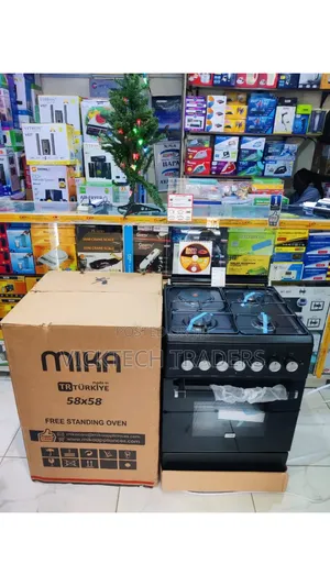 Cooker Mika 58*58 3gas + 1rapid Hotplate Standing Cooker