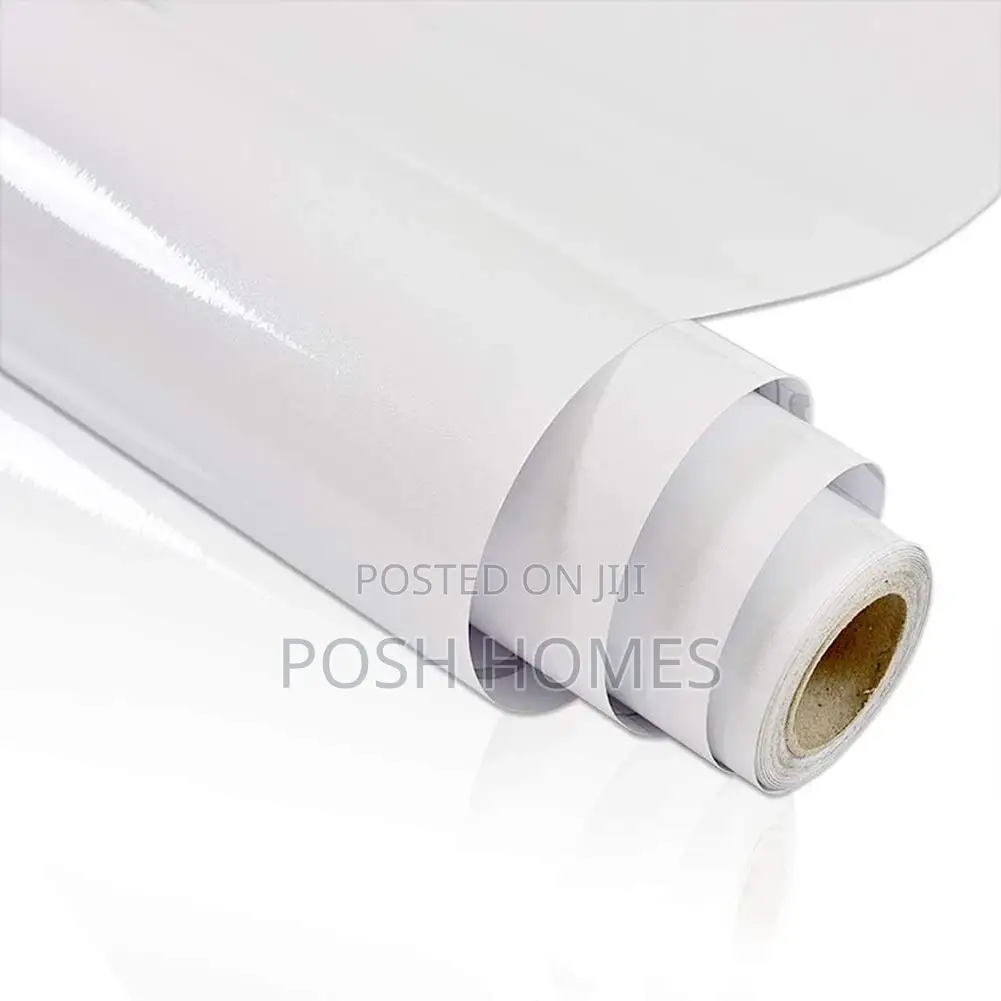White Contact Self Adhesive Wallpapers