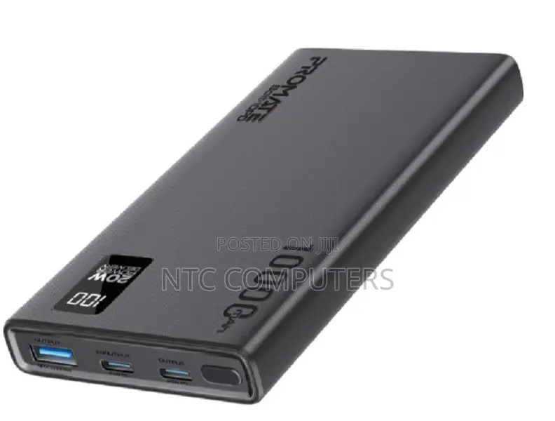 Promate Super Slim Design 10000mah Smart Charging Power Ba