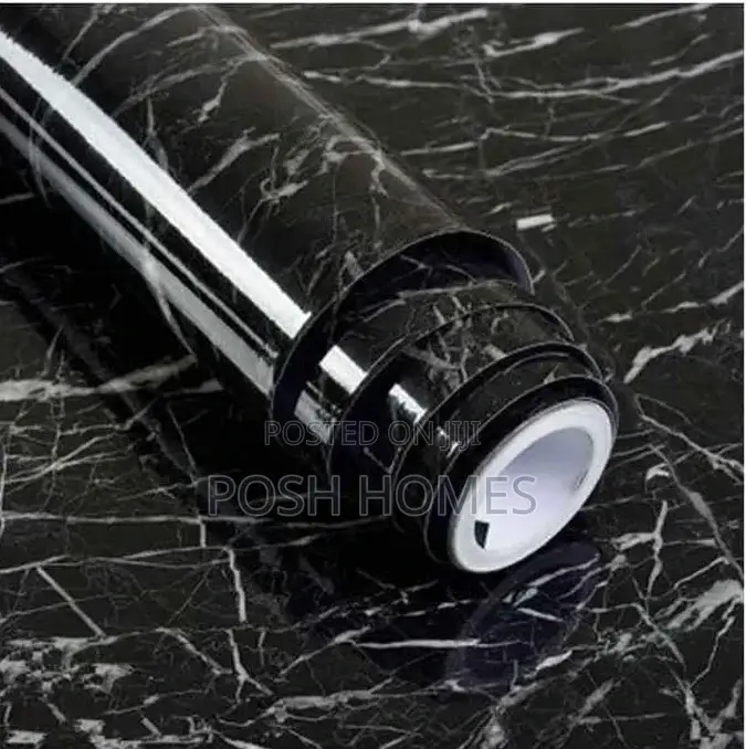 Black Contact Self Adhesive Wallpapers