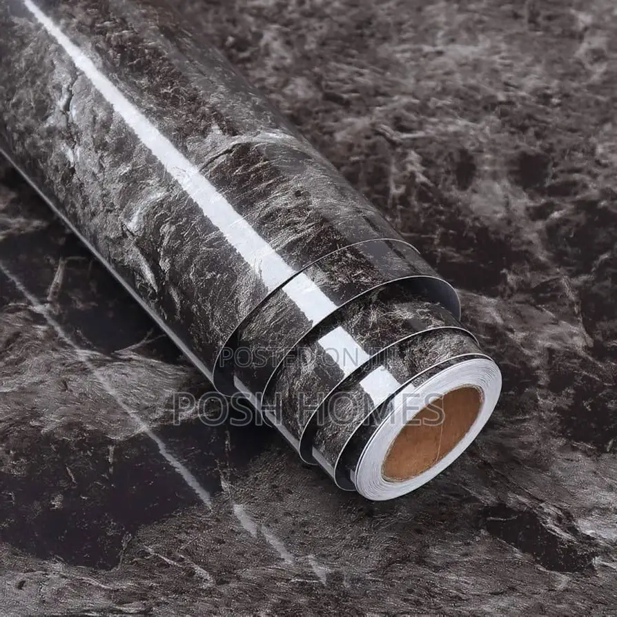 Dark Grey Contact Self Adhesive Wallpapers