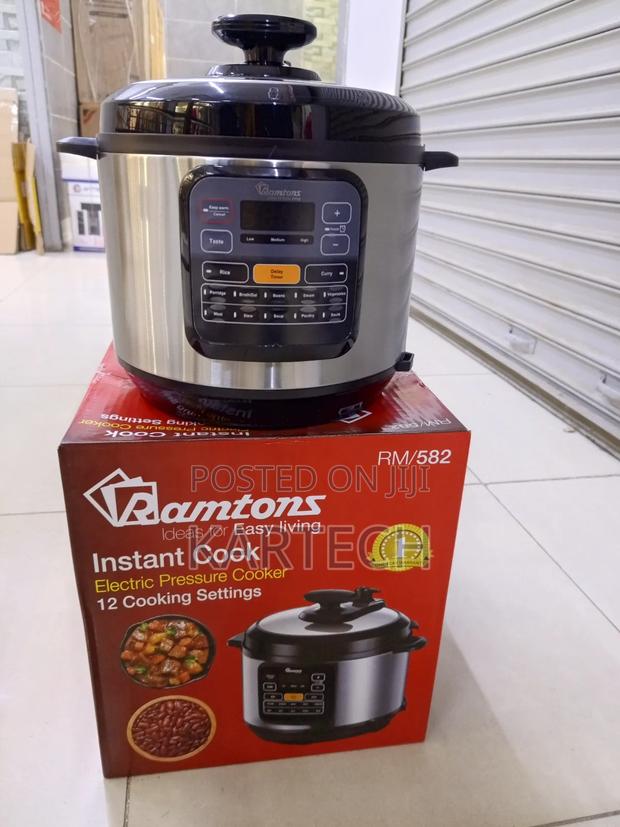 Ramtons Rm/582 Electric Pressure Cooker 60 Kpa Pressure