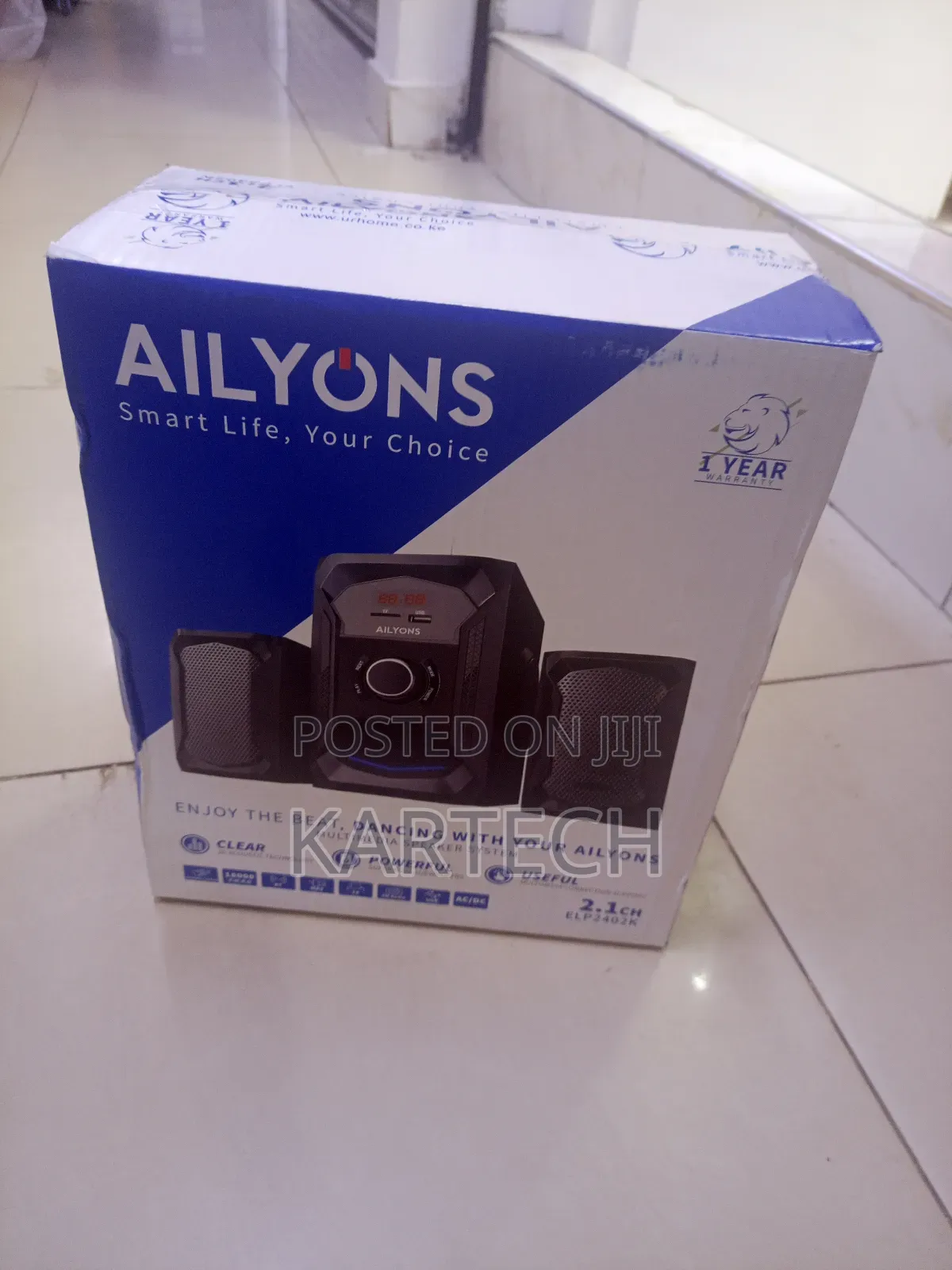 Ailyons 2.1ch Multimedia Speaker System (Model: Elp-)