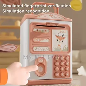 Finger Print Electronic Piggy Home Bank With Musi