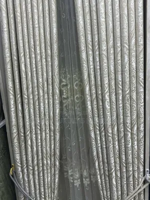 Cream Blackout Curtains and Sheers