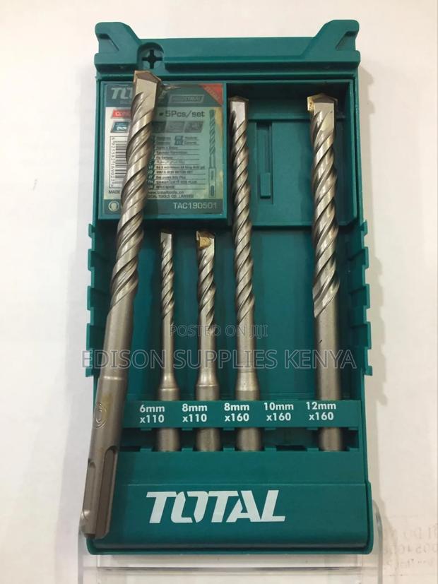 Total Hammer Drill Bits Set Concrete SDS Plus Drill Premium - thumbnail 2