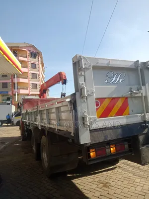 Mguu Kumi Truck With Crane Available for Transport