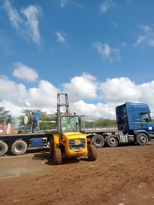 Flatbed. Trailer at Hand for Transport