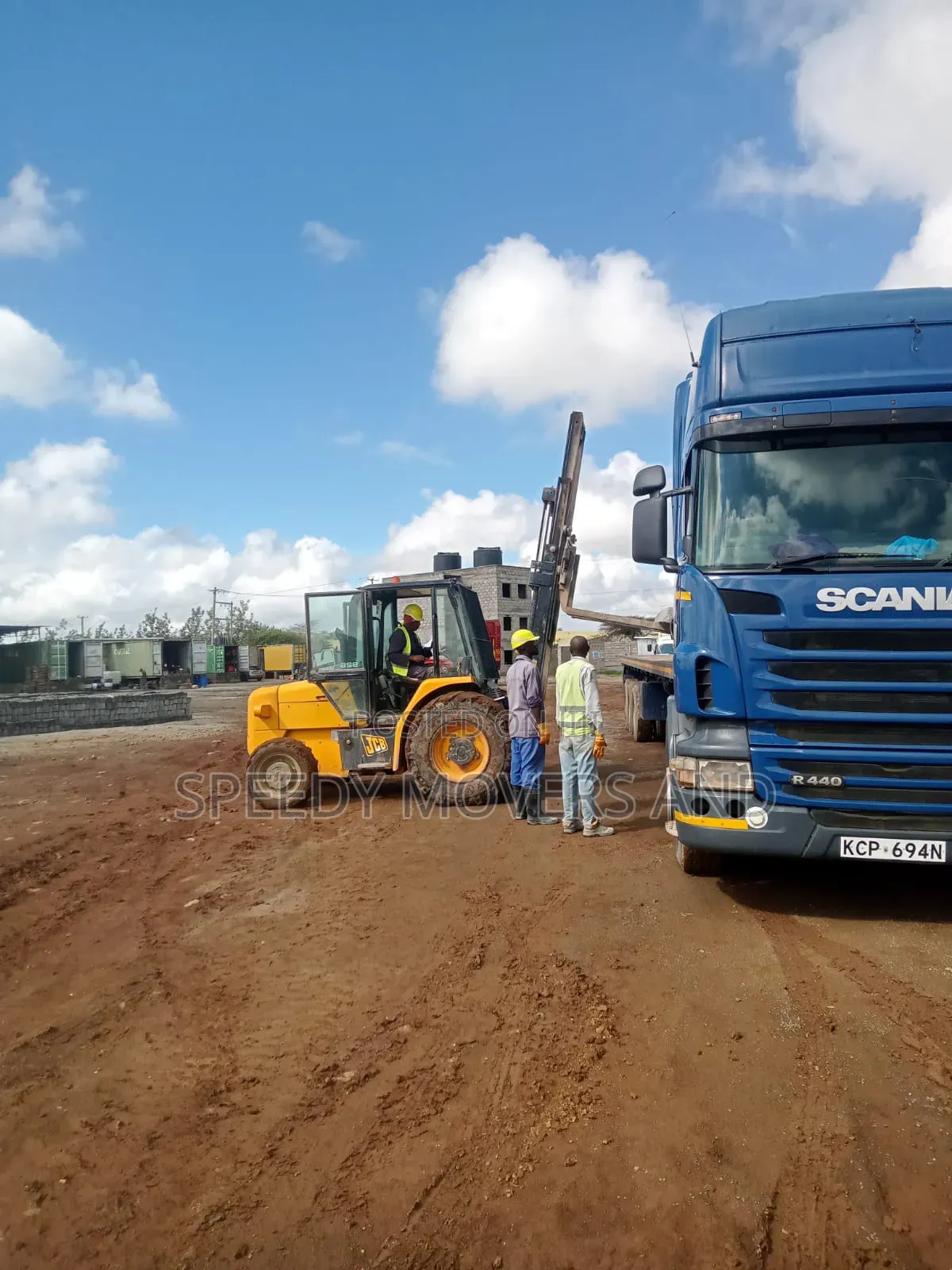 Flatbed. Trailer at Hand for Transport