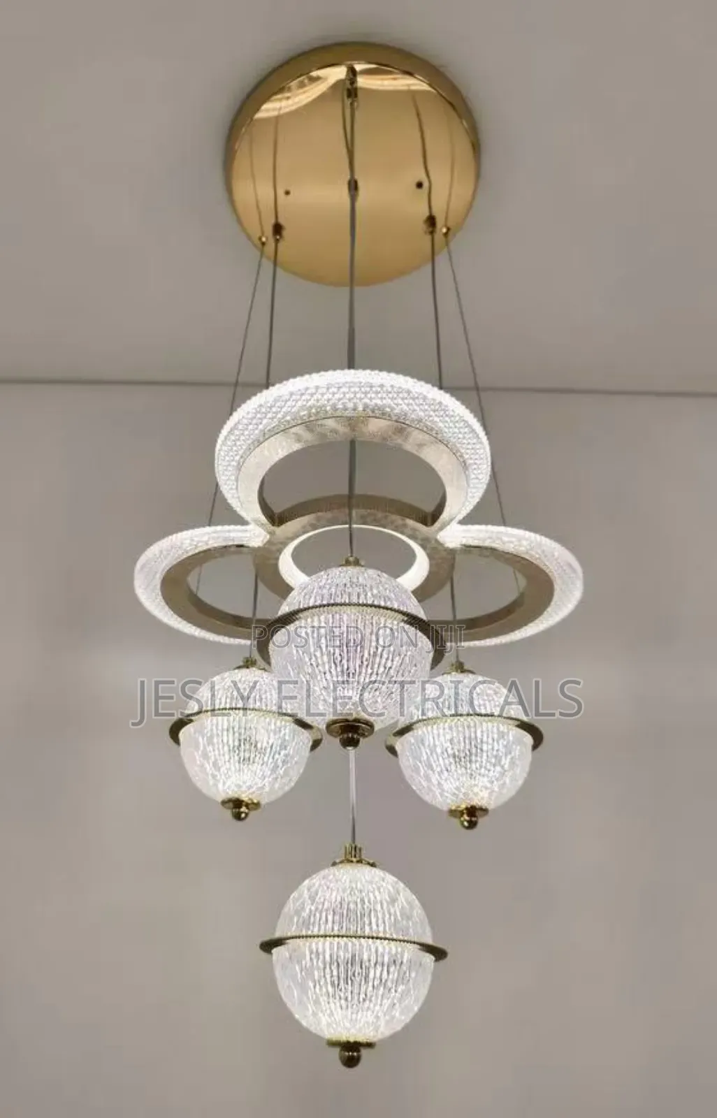 Modern Led Chandelier, (Crystal)