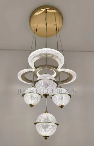 Modern Led Chandelier, (Crystal)