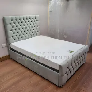 5x6 Chester Bed Frame in Deep Button Headboard