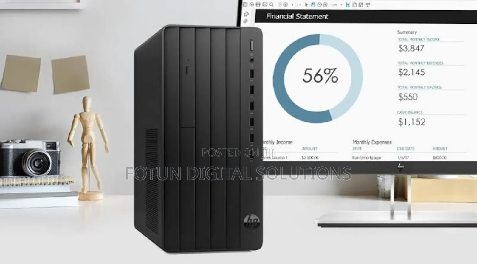 New Desktop Computer HP 8GB Intel Core I5 SSD 1T