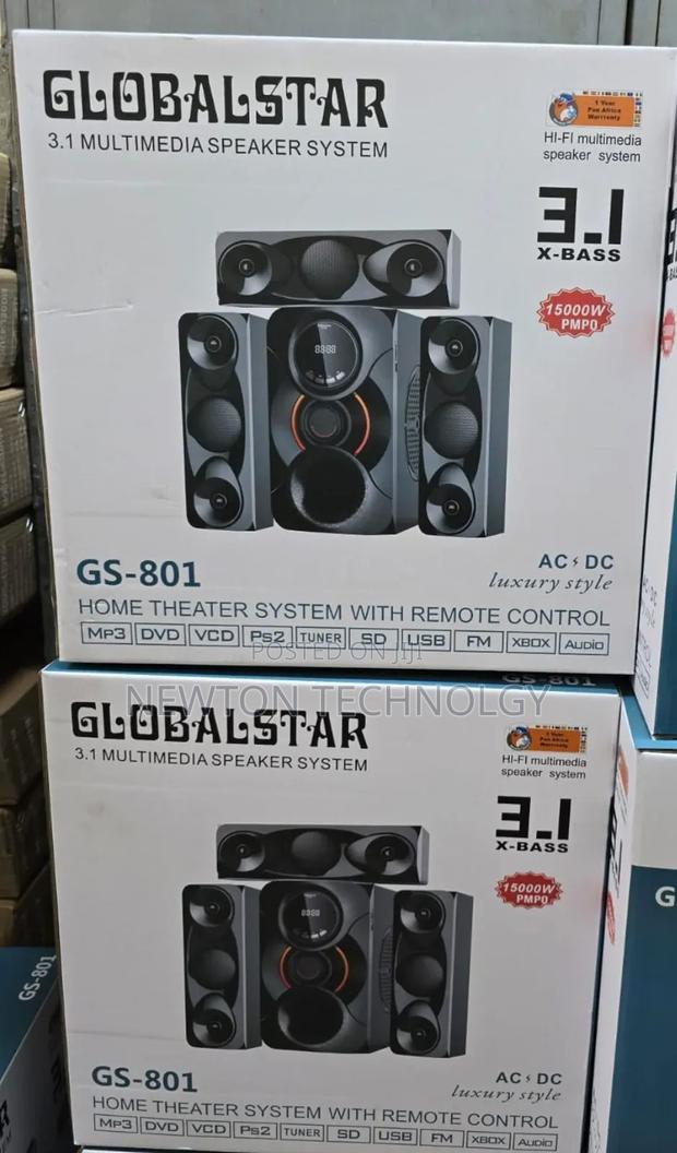Globalstar 3.1ch Home Theater System With Remote Control