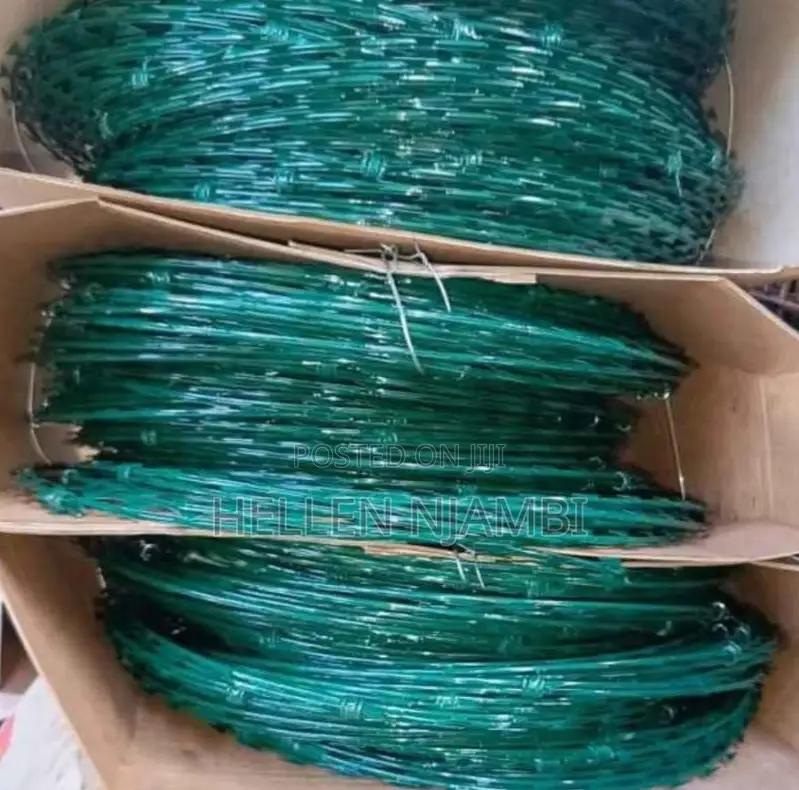 Double Coated Galvanised Razor Wire (Green)