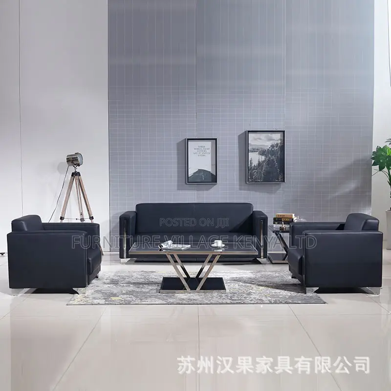 Office Sofa: Modern Office Five Seat Executive Team Sofa Set