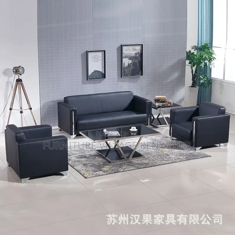 Office Sofa: Modern Office Five Seat Executive Team Sofa Set