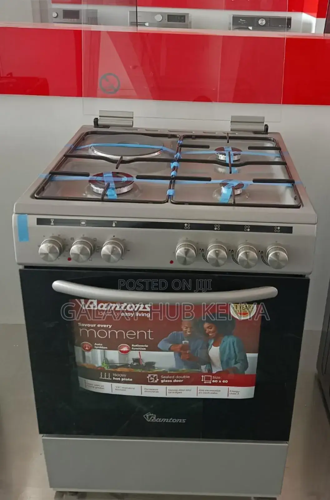 Ramtons 3g+1e 60x60 Silver Cooker Rc/606