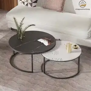 Coffee Table ; Nosted Round Coffee Table