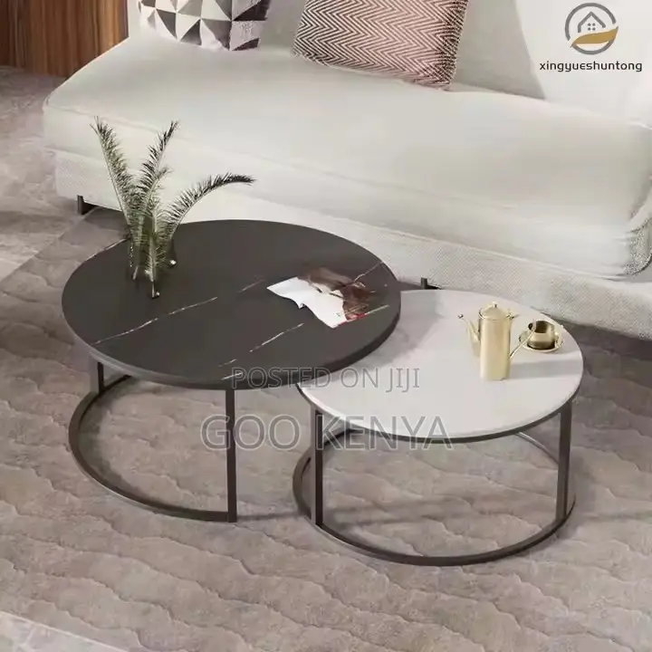 Coffee Table ; Nosted Round Coffee Table