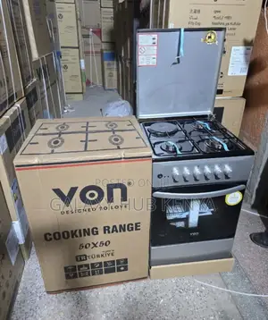 Von Cooker 3 Gas + 1 Electric Vcf503131nfy Enamel Grey