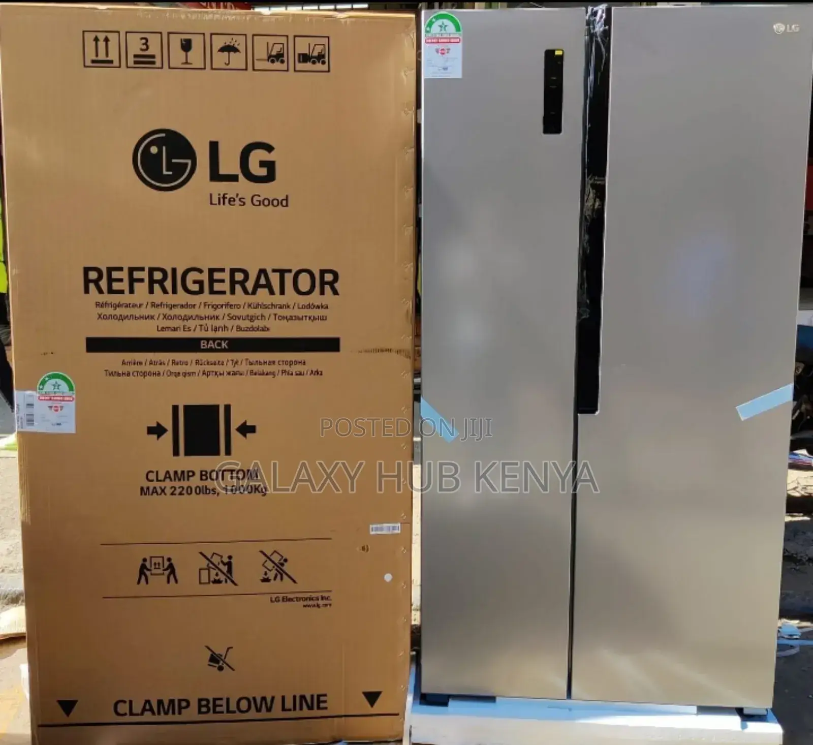 Lg Gcfb507pqam 519l Side by Side Fridge