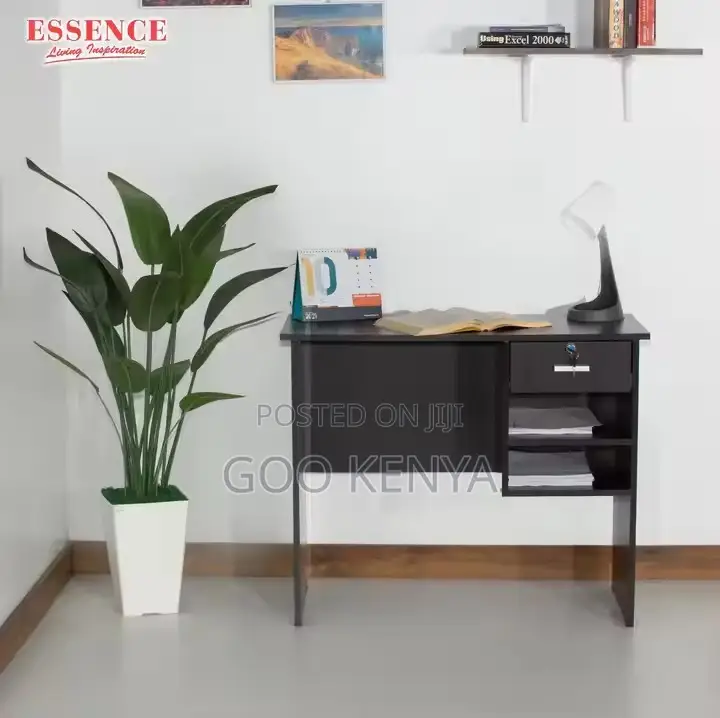 Office Desk ; 100cm Writing Study Table With Drawers