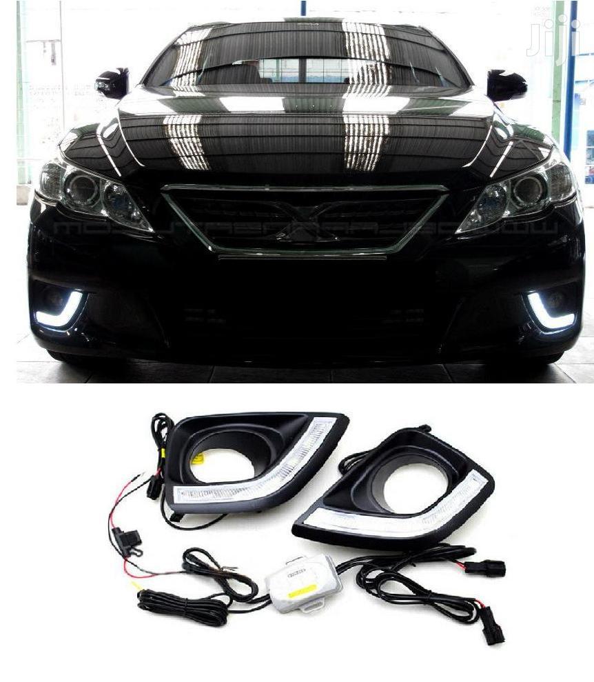 LED Fog Covers With Dimmer: For Toyota Mark X: Yr2010+