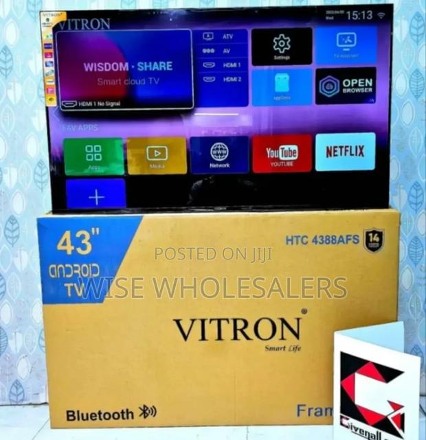 Vitron 43′′ (2024 Model) Frameless Smart Android Full Hd Tv