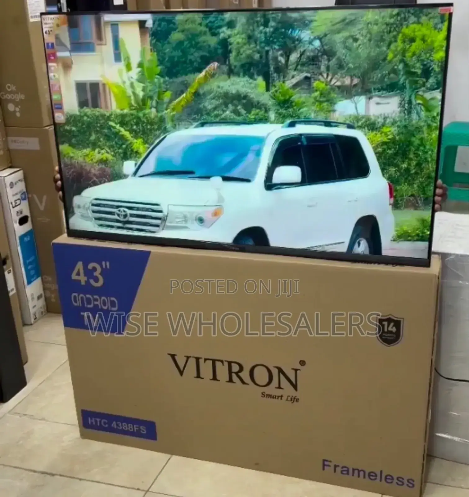 Vitron 43′′ (2024 Model) Frameless Smart Android Full Hd Tv