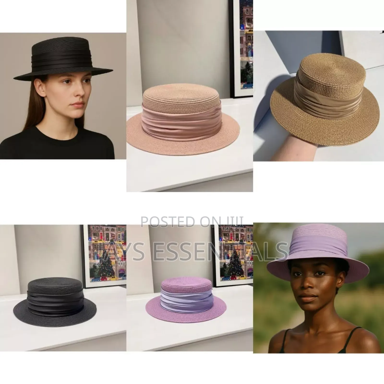 Elegant Boho Straw Hats