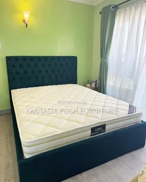5x6 Chester Bed Frame With Deep-Tufted Headboard
