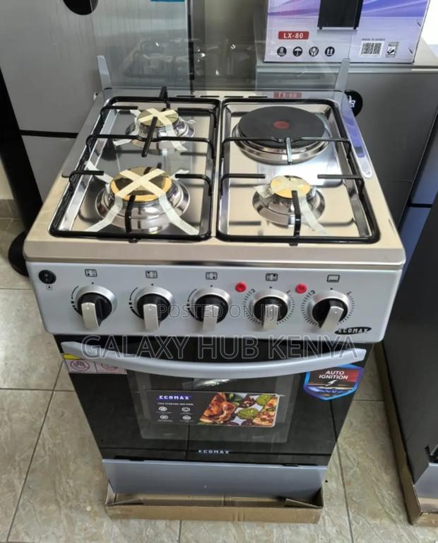 Ecomax 3 Gas + 1 Electric Cooker 50*55 With Electric Oven
