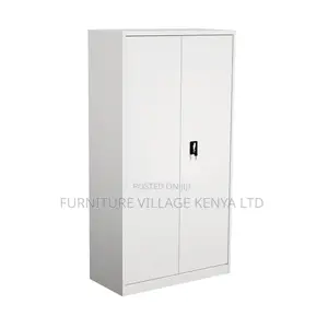 Cabinets: White Steel Storage Cupboard Lockable Home Cabinet