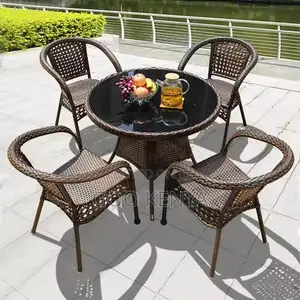 Home Chairs ; Outdoor Rattan Furniture Set Terrace