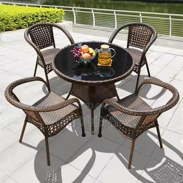 Home Chairs ; Outdoor Rattan Furniture Set Terrace