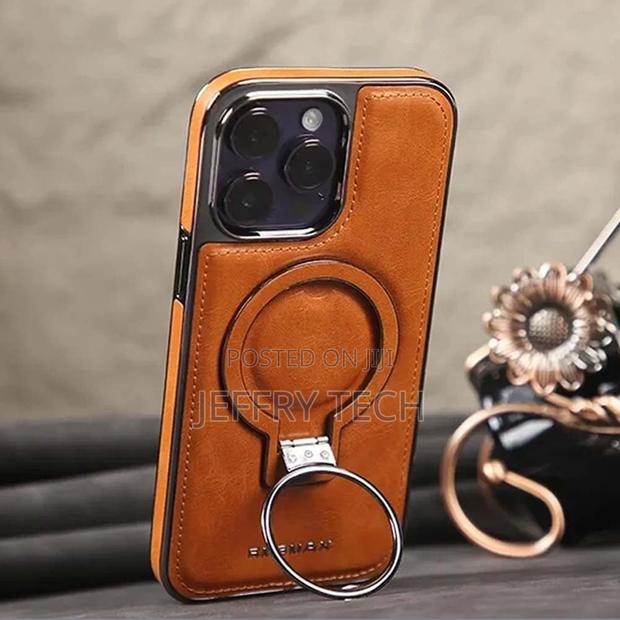 Lunhaifi Leather Invisible Stand for iPhone Case 13 Pro Max - main view