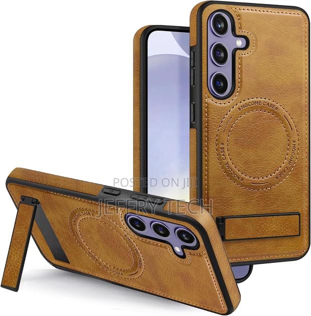 Newhalper Samsung Galaxy S24 Plus Case Leather With Magsafe