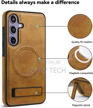 Newhalper Samsung Galaxy S24 Plus Case Leather With Magsafe