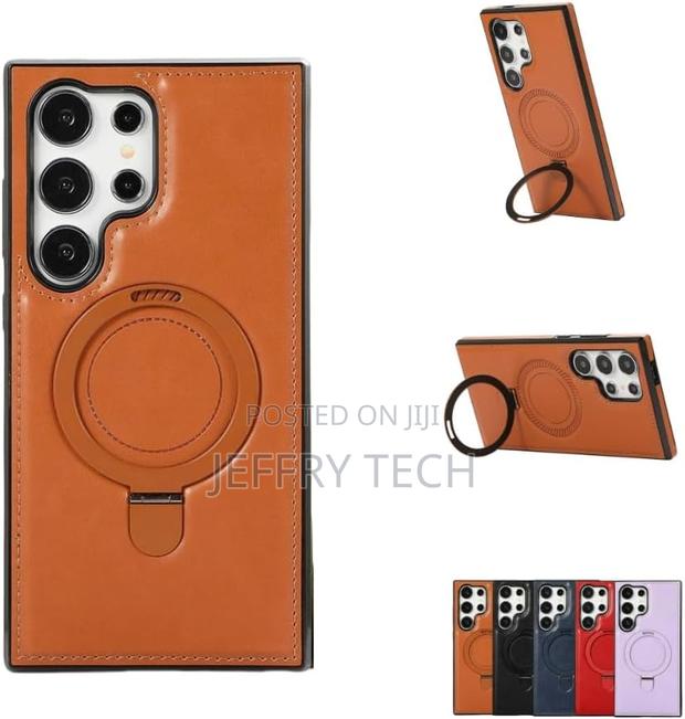 Warmwhisper Galaxy S22 Ultra Leather Case With Magnetic Sand - main view