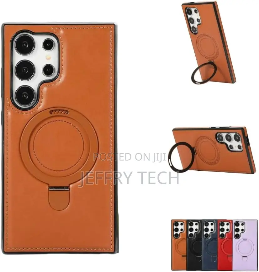 Warmwhisper Galaxy S22 Ultra Leather Case With Magnetic Sand