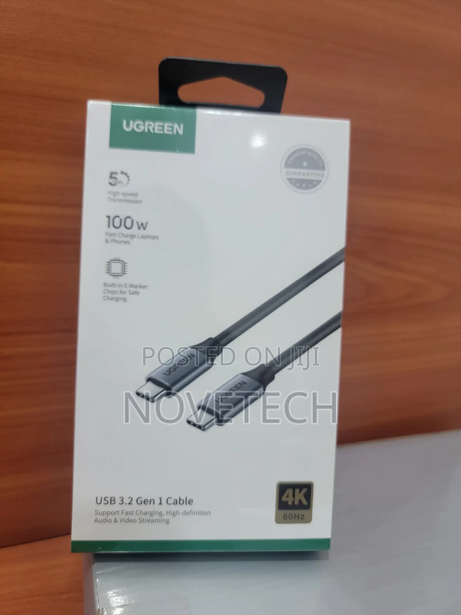 Ugreen Usb Type-C 3.1 Gen2 5a 100w Power 1m Usb-C Cable