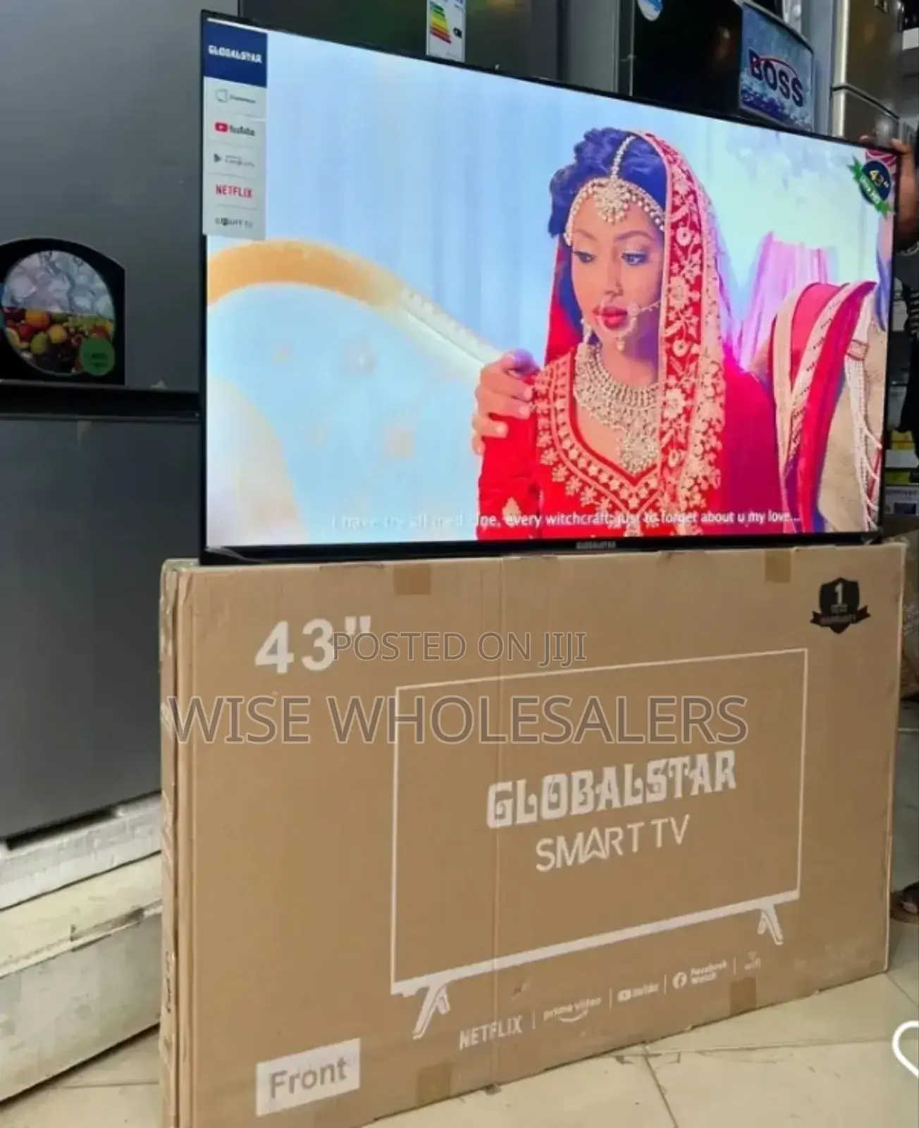 43" Globalstar Smart Tv With Double Remote 1year Warranty