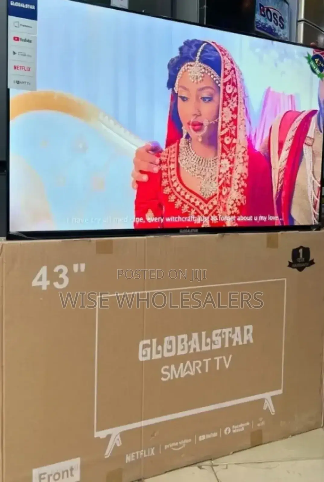 43" Globalstar Smart Tv With Double Remote 1year Warranty