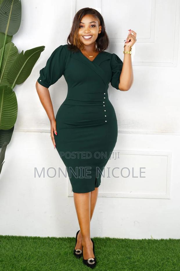 Official Green Fitting Dress
