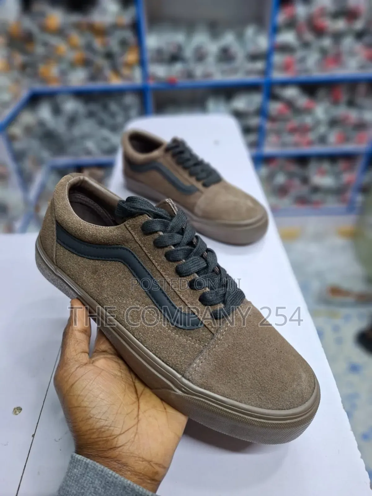 Quality Leather Double Sole Plain Skates Vans Sneakers Shoes