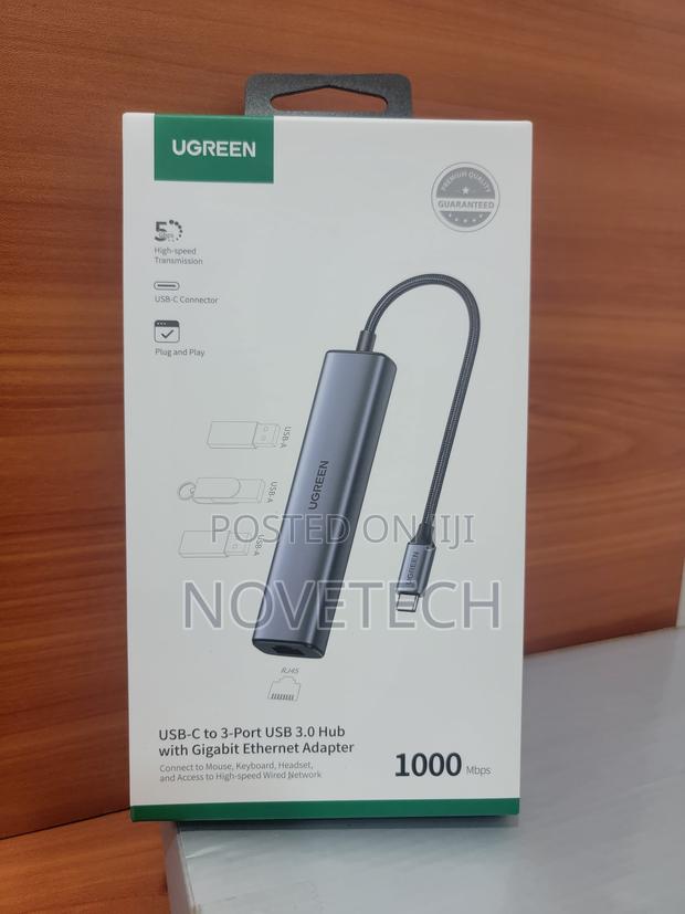 Ugreen Usb C Type C to 3 Port Usb Gigabit Ethernet Adapter