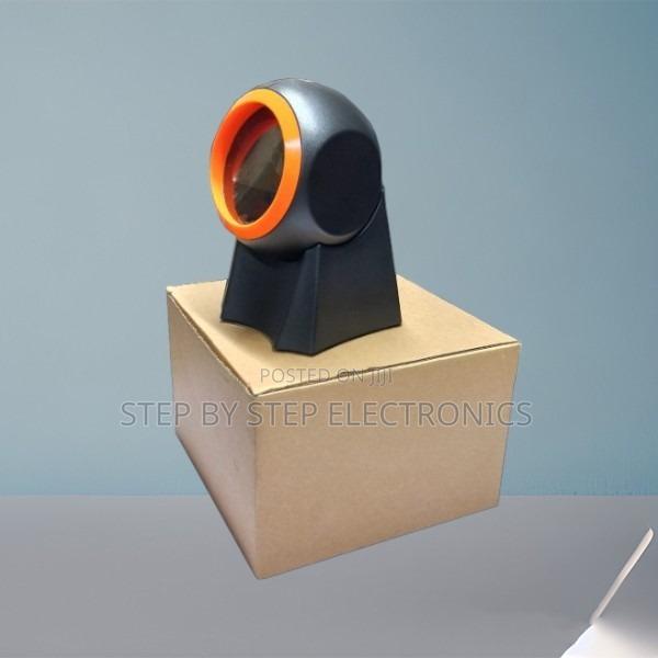 Compact Design 1d/2d Desktop Round Usb Wired Barcode Scanner