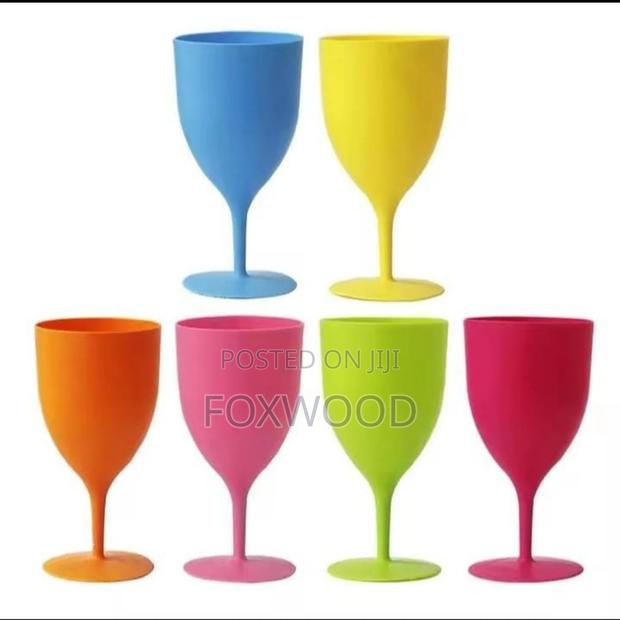 Wine Glass Plastic 6pcs - thumbnail 3