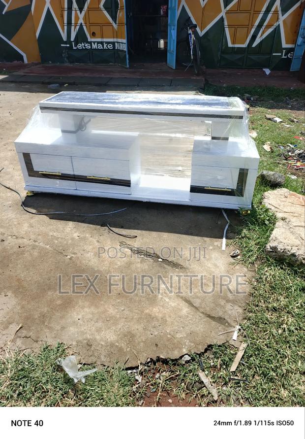 White Black Tv Stand Stand - main view